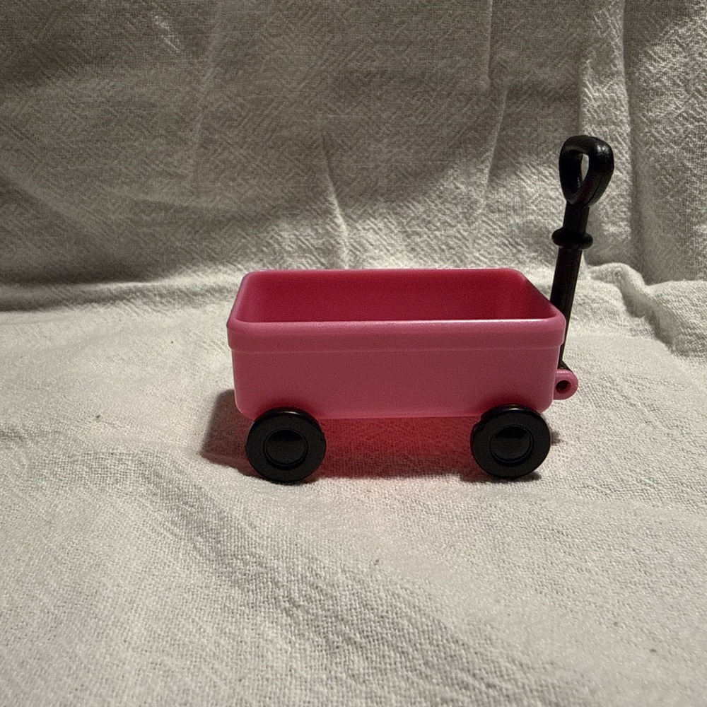 Miniature‎ Pink Wagon Accessory Toy No Figure Mini
